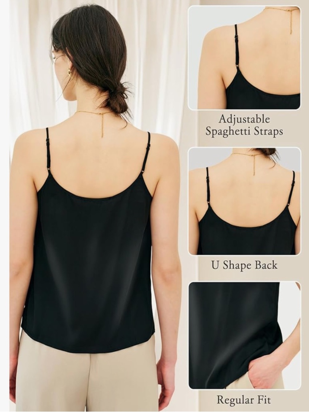 NWT COLD POSH 19MM Mulberry Silk Camisole Top - Picture 4 of 7